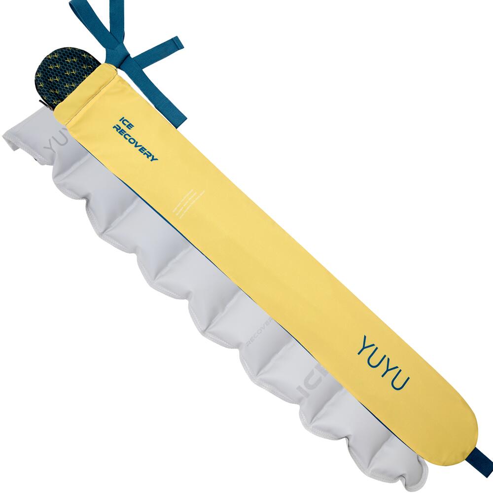 YUYU Long Ice Recovery Pack with Waterproof Cover, Yellow & Blue