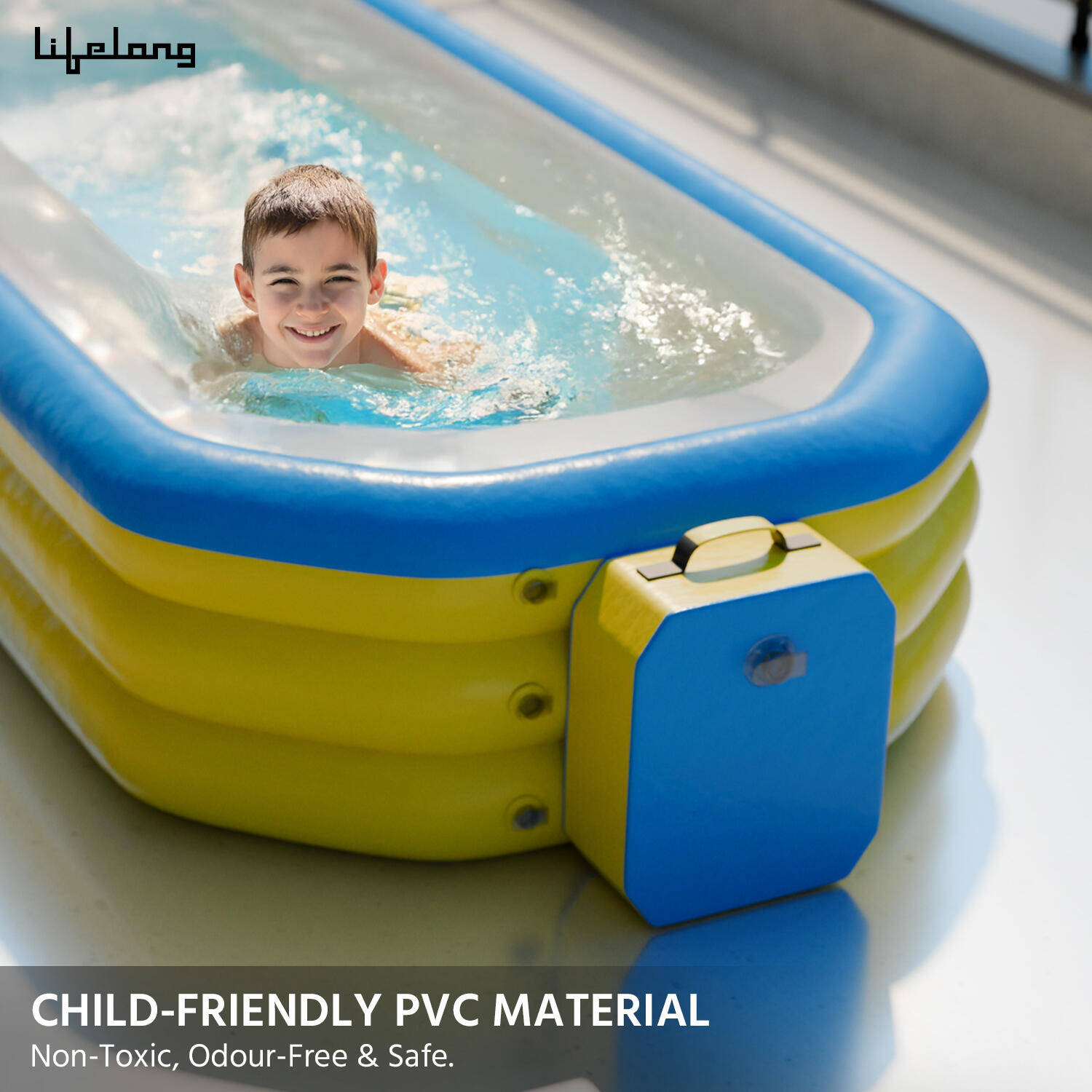 Lifelong Inflatable Swimming Pool 7 feet for adults and children -  4