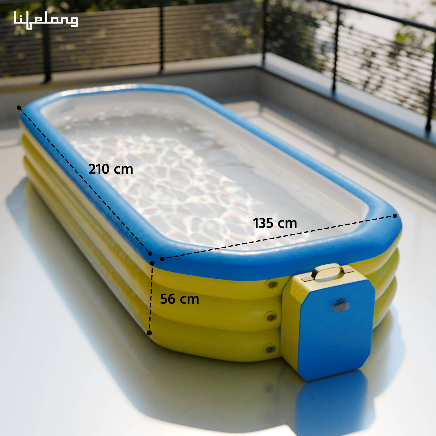 Lifelong Inflatable Swimming Pool 7 feet for adults and children -  5