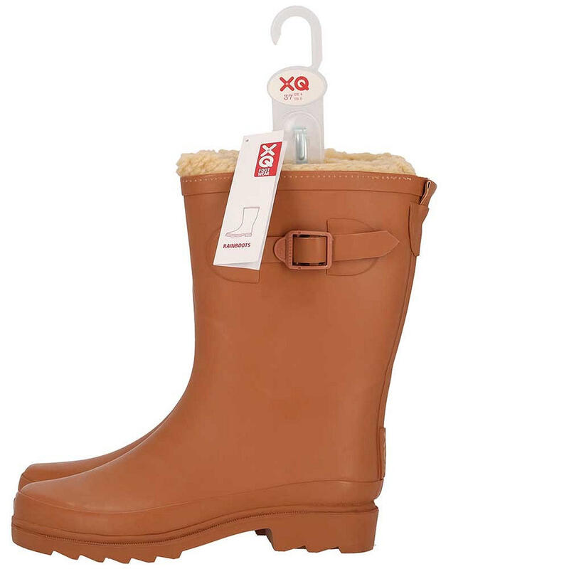 Bottes de pluie femme doublées – Fausse fourrure, 100 % caoutchouc