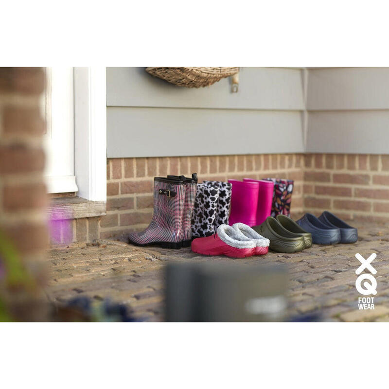 Bottes de pluie femme doublées – Fausse fourrure, 100 % caoutchouc