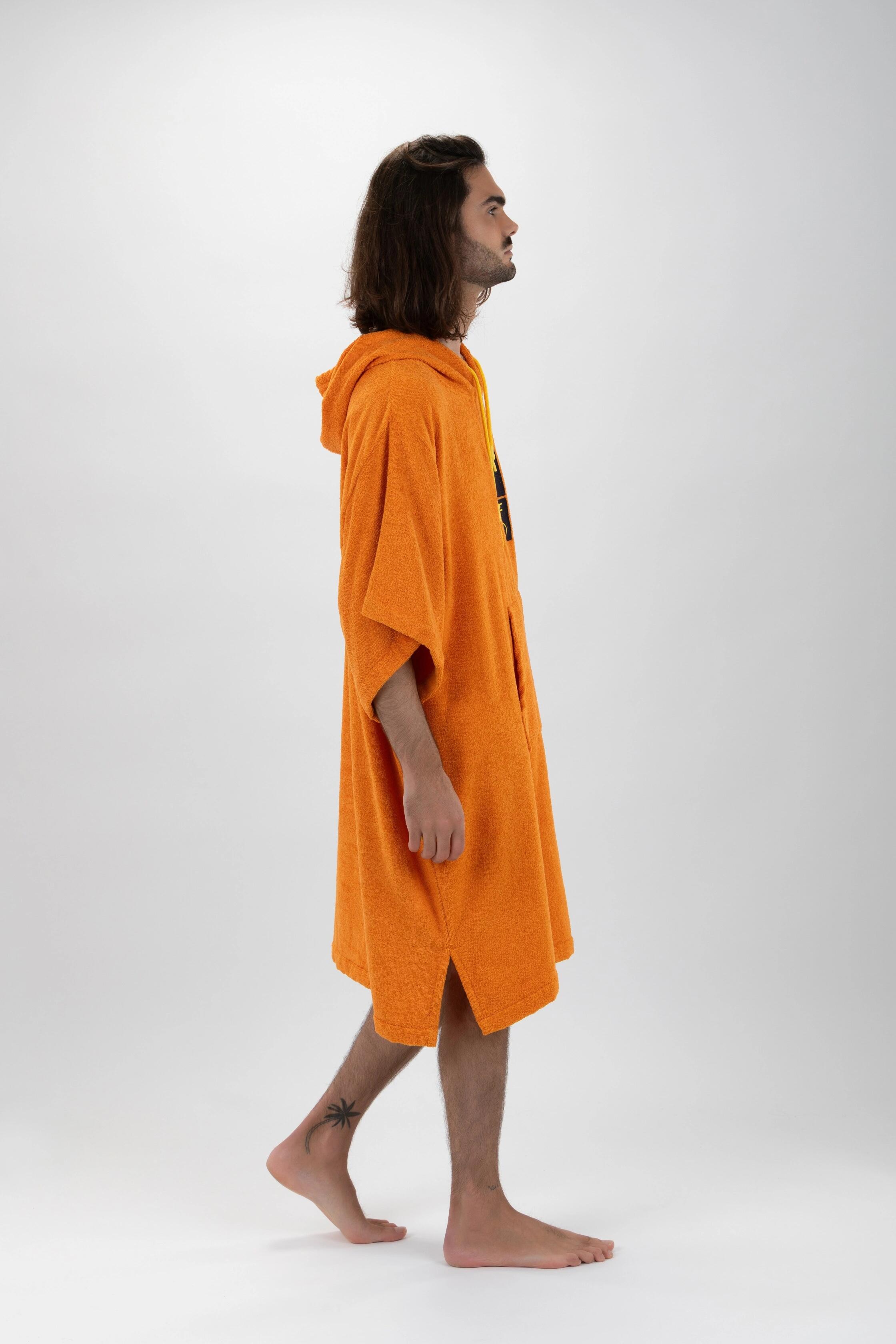 Poncho Surf | Oranje | Met mouwen | One size 3/7