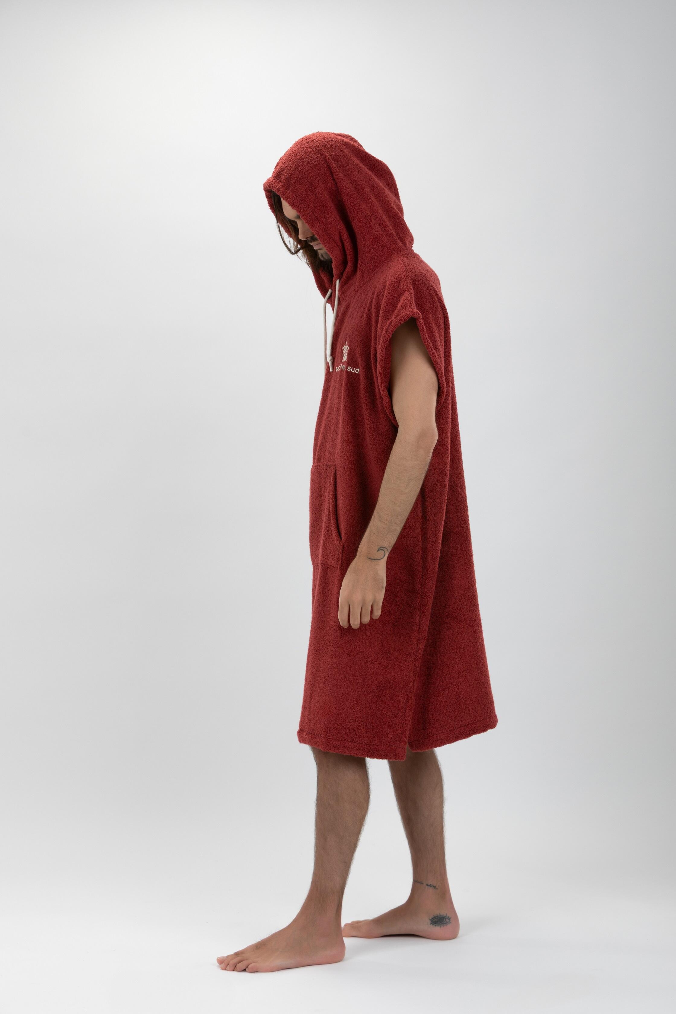 Poncho Surf Bordeaux | Sans manches | Grande Taille 7/7