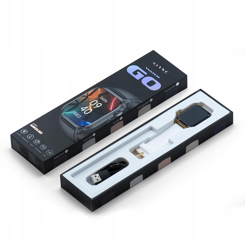 Montre intelligente Kiano Watch GO Bluetooth, Amoled