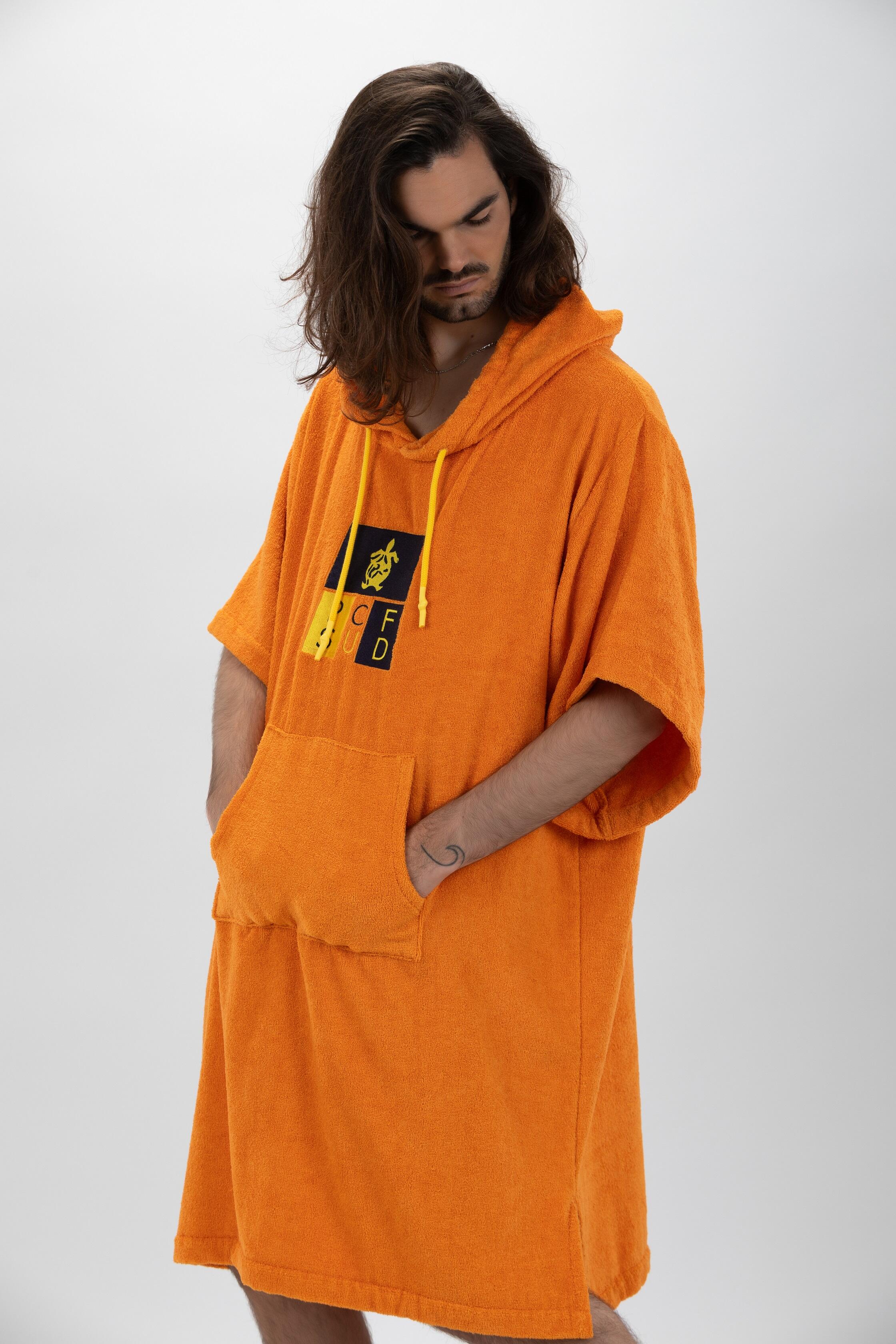 Poncho Surf | Oranje | Met mouwen | One size 5/7