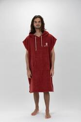 Pacifique Sud | Poncho Surf Bordeaux | Sans Manches | Taille Moyenne