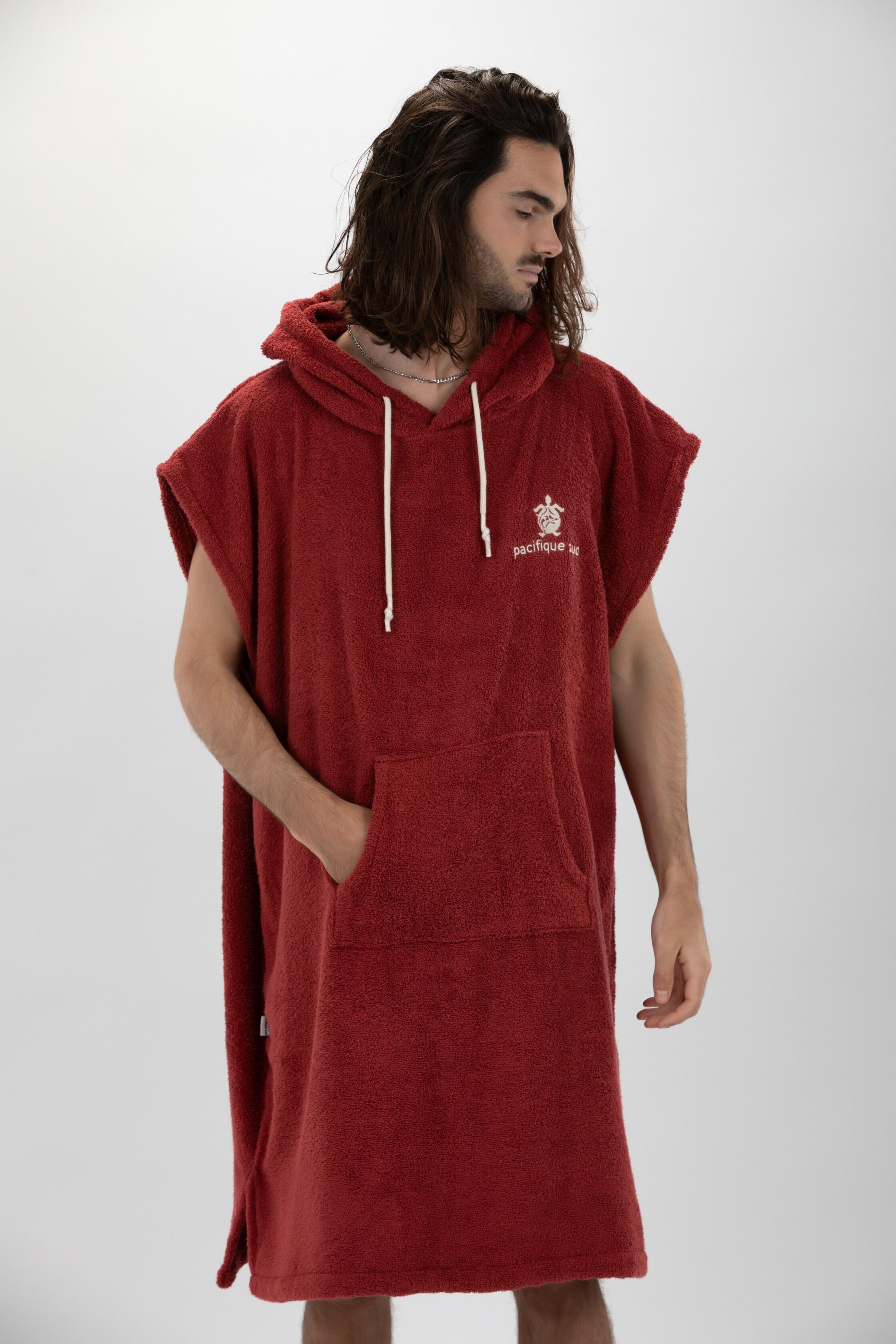 Poncho Surf Bordeaux | Sans manches | Grande Taille 6/7