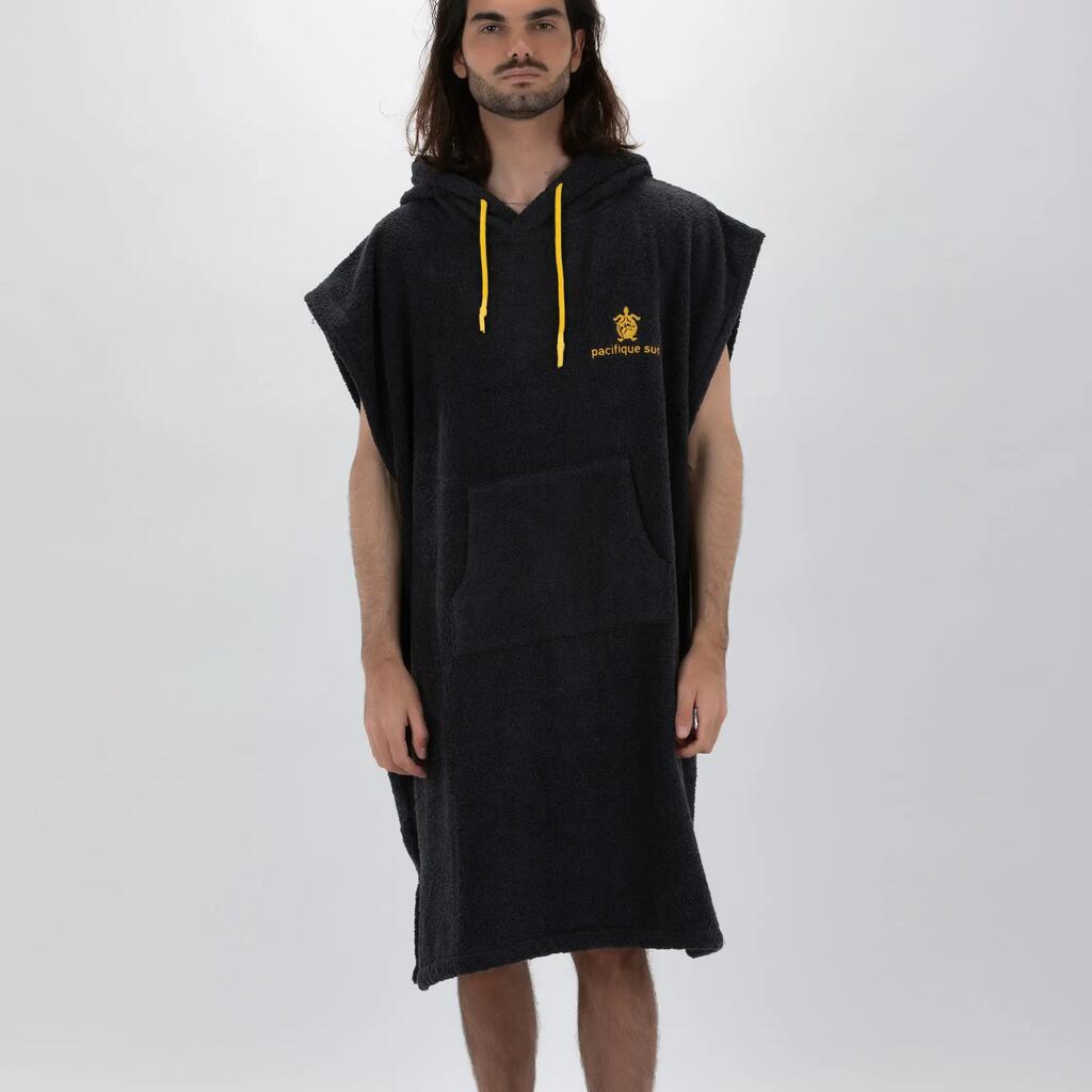 Pacifique Sud - Poncho Surf Blue & Yellow - Sleeveless Large Size