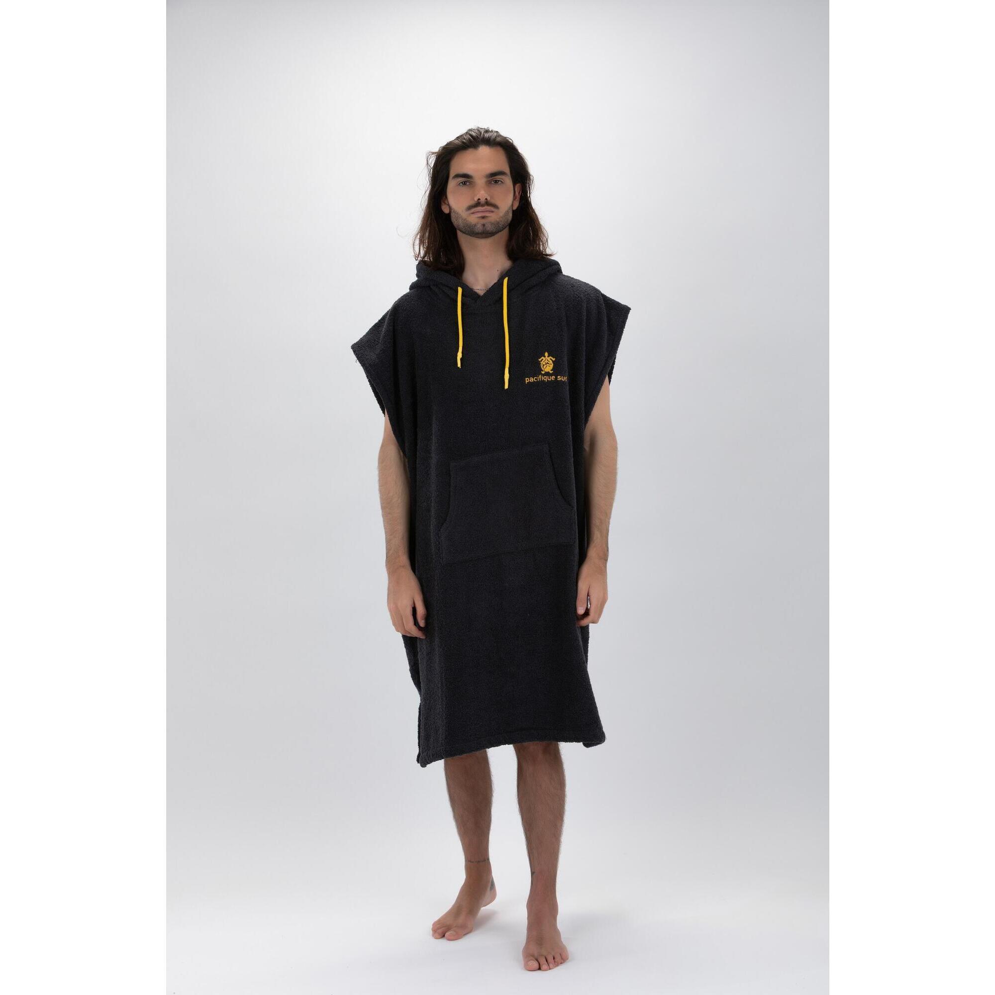 Pacifique Sud | Poncho Surf | Azul&Amarelo | Sem Mangas | Tamanho Largo