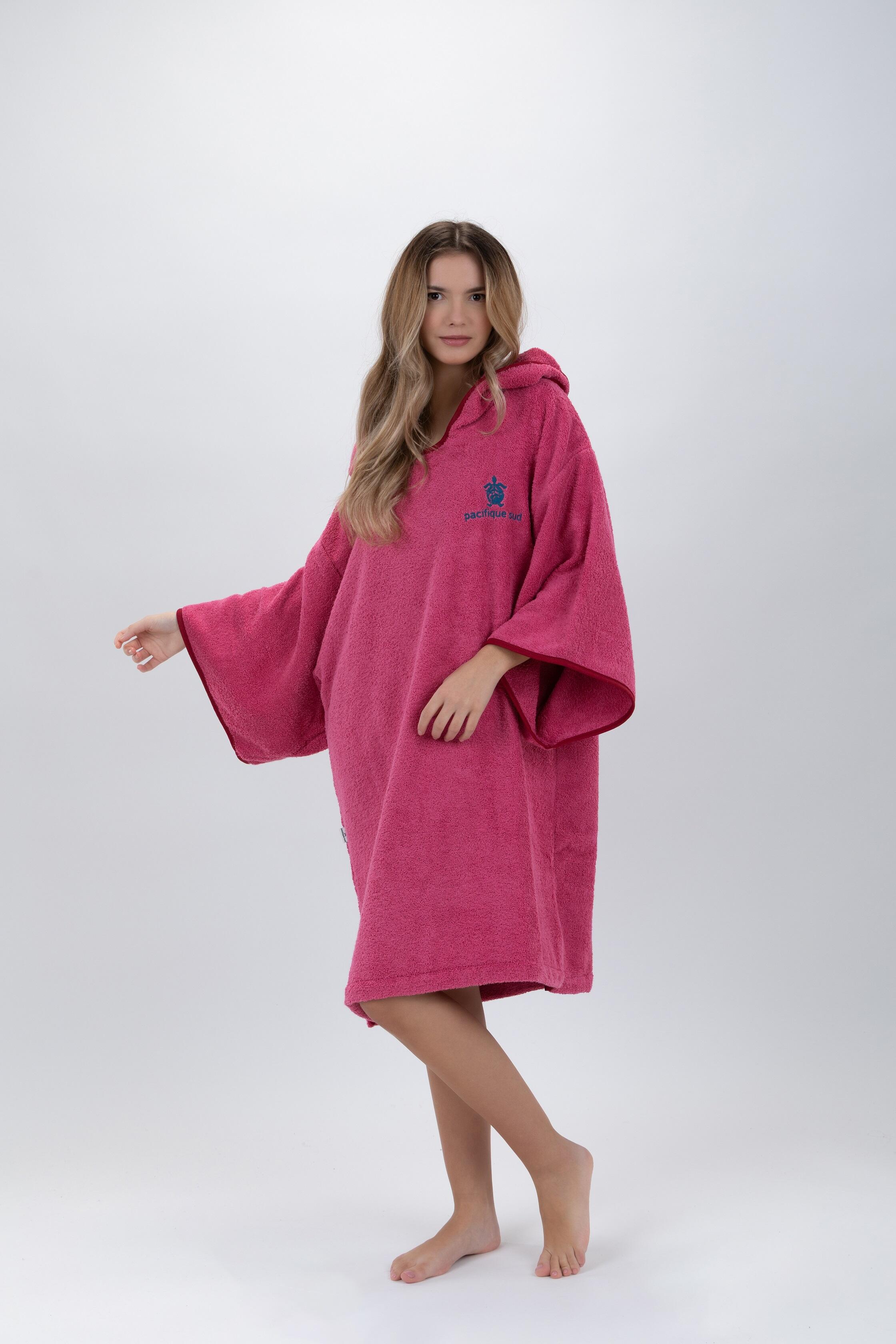 Pacifique Sud - Poncho Surf - vrouw - Roze - Met mouwen 6/6