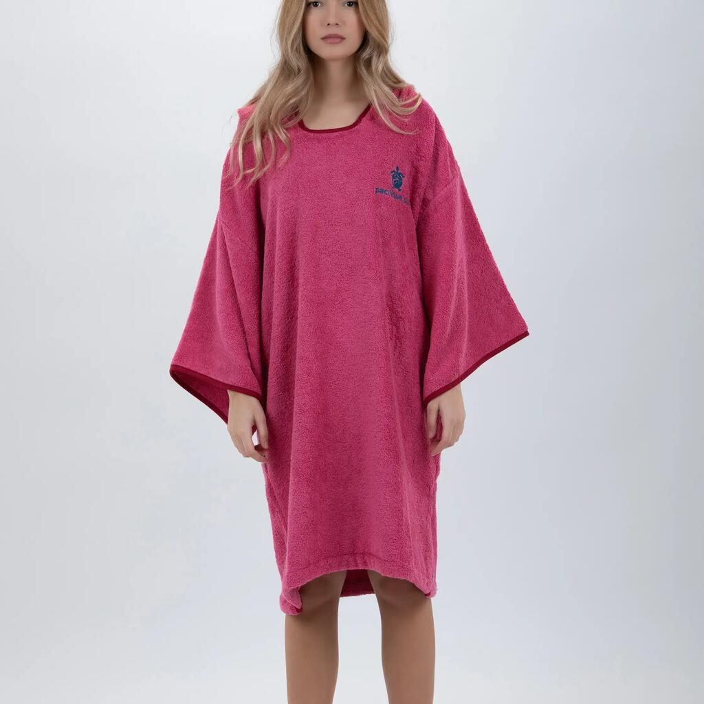 Pacifique Sud - Poncho Surf - Girl - Pink - With sleeves