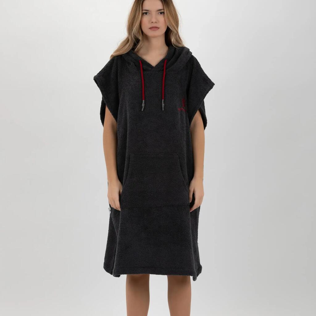 Pacifique Sud - Poncho Surf Gray - Sleeveless Medium Size