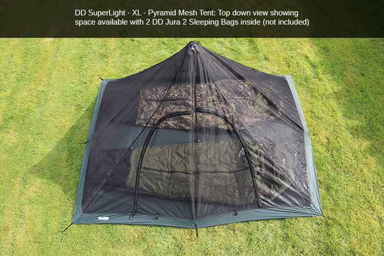 outdoorowy DD Hammocks SuperLight - XL - namiot z siatki piramidowej 3/8