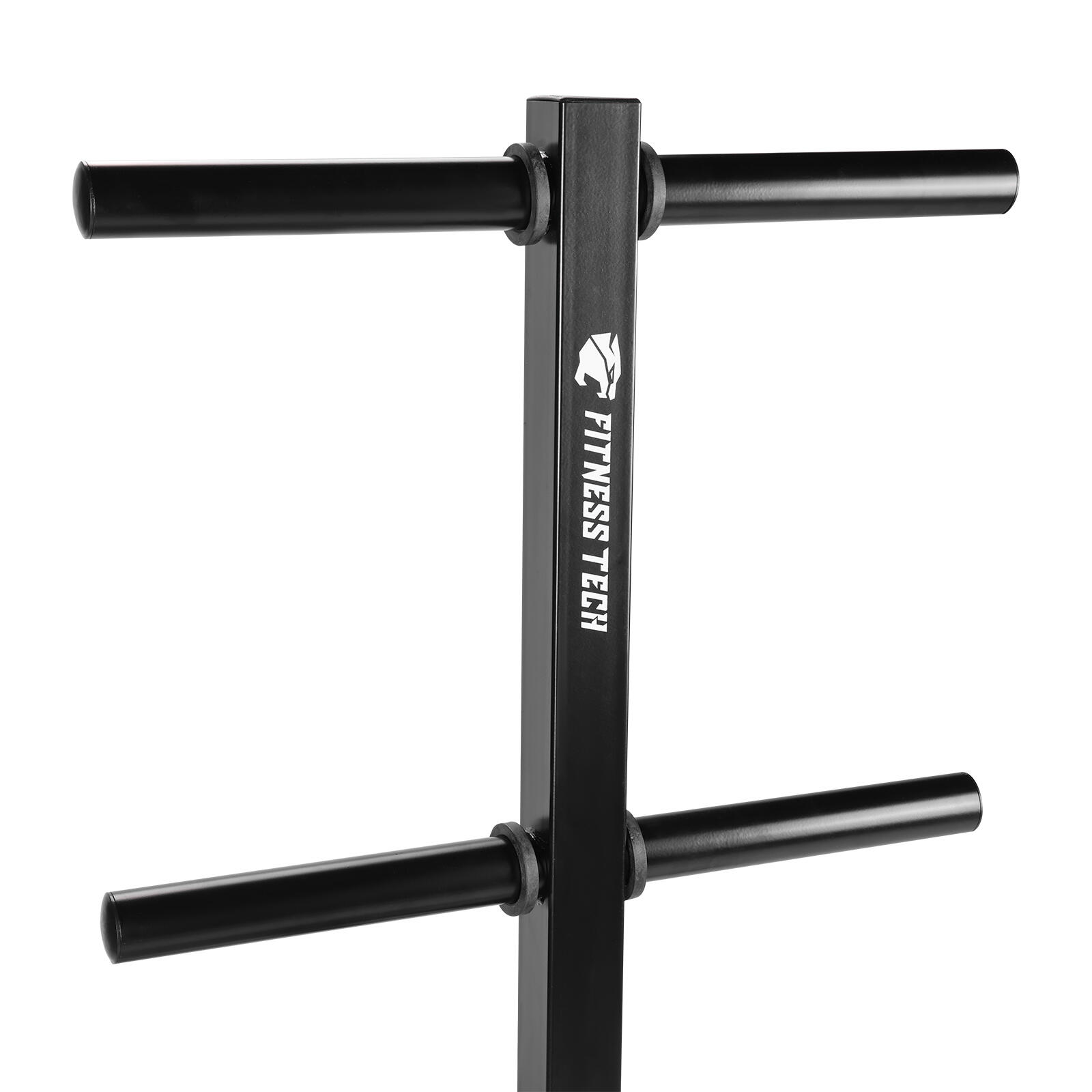 Rack Vertical Disques Bumper avec Roues Fitness Tech 4/7