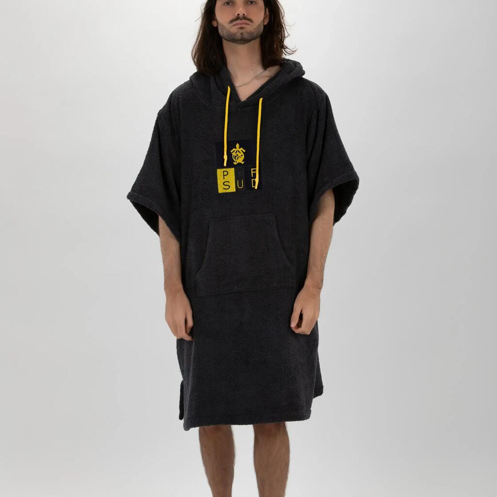 Pacifique Sud - Poncho Surf - Gray - With Sleeves