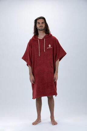 Poncho Surf Bordeaux | Sans manches | Grande Taille