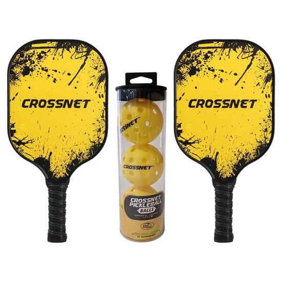 Crossnet - Ensemble Pickleball - Ensemble de 2 - Pagaie d'élite - Raquette