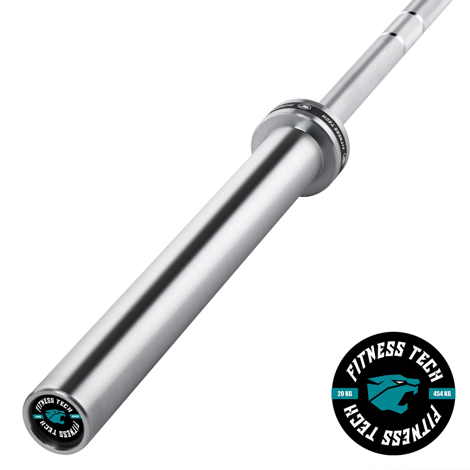 FITNESS TECH Barra Olímpica 2.2m * 50mm 8 Rodamientos 454kg Fitness Tech