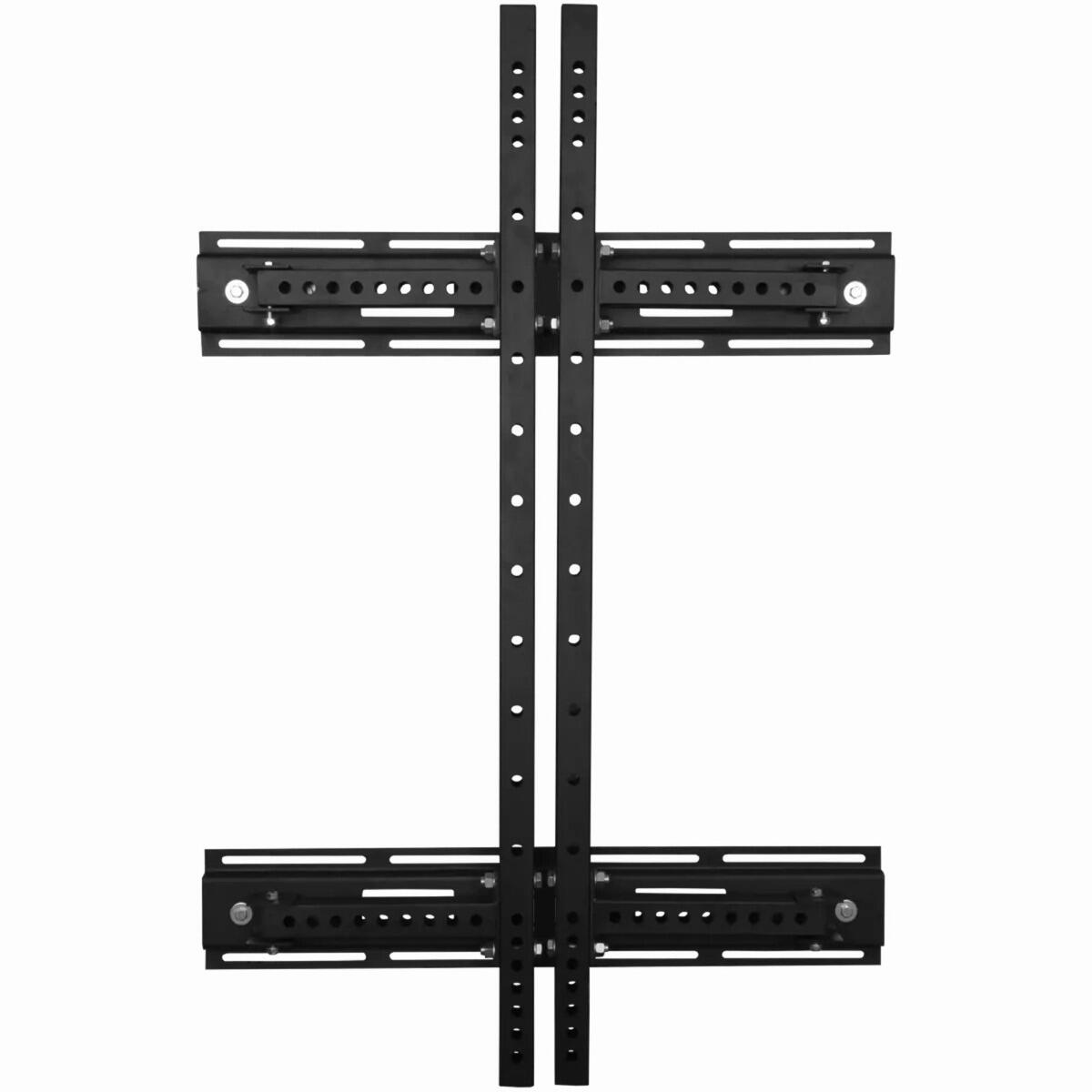 Rack de musculação dobrável montado na parede Fitness Tech Squats