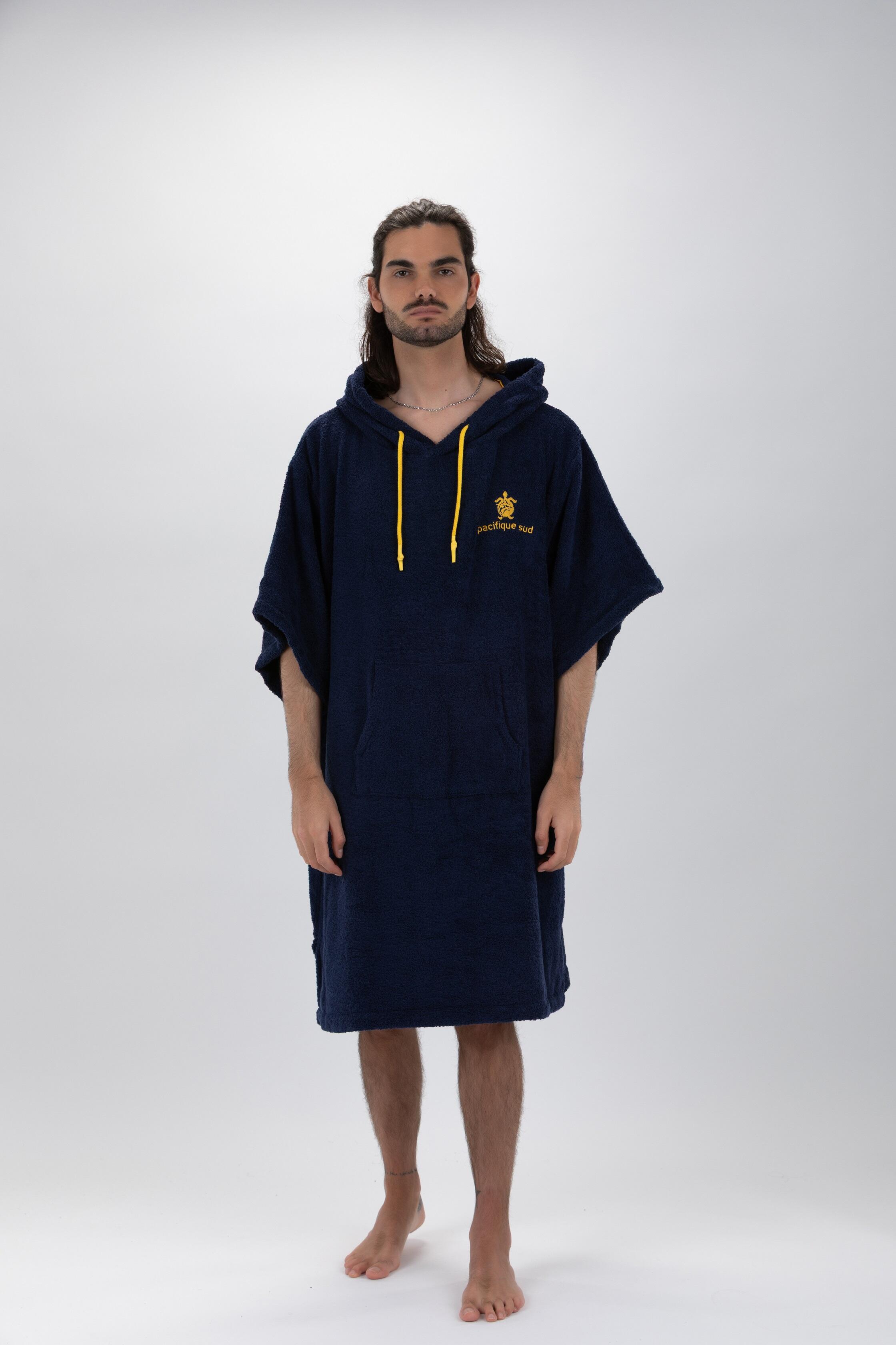 PACIFIQUE SUD South Pacific - Poncho Surf Blauw - Met Mouwen