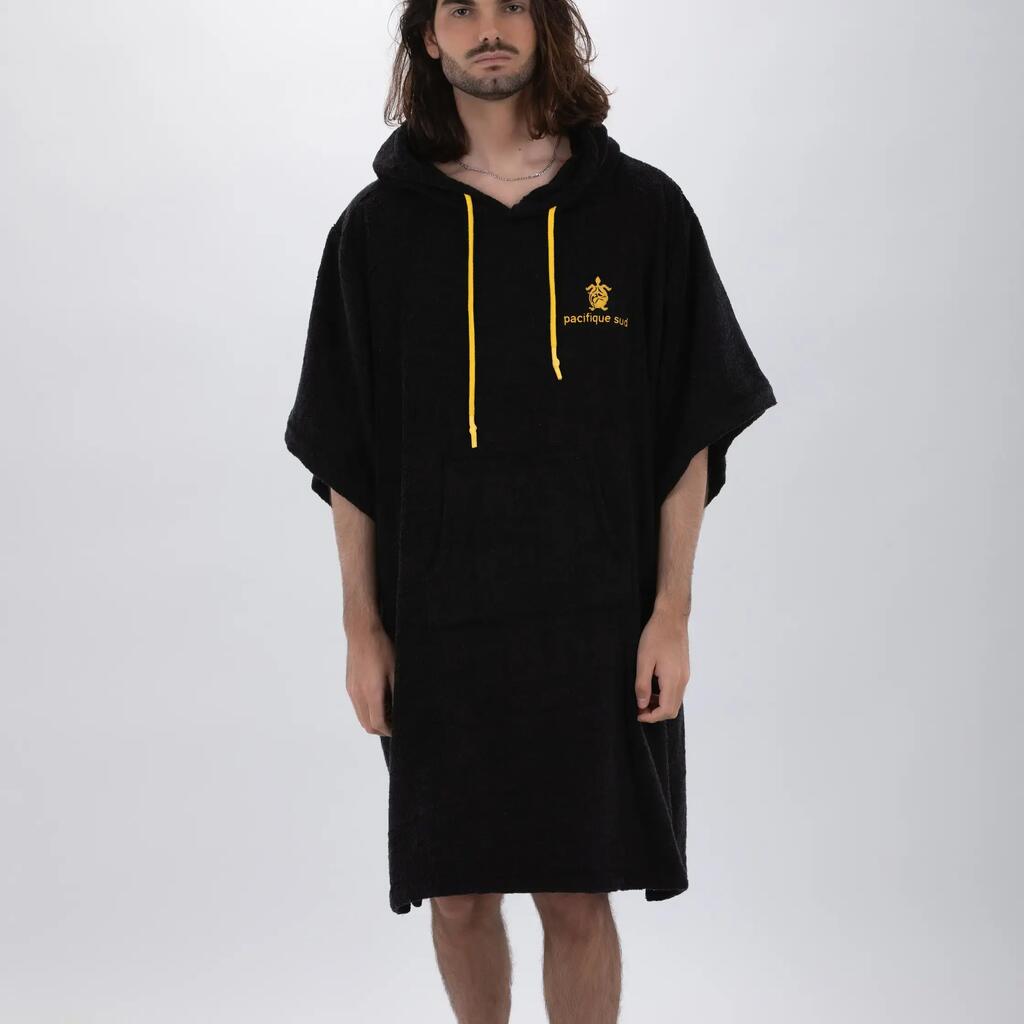 Pacifique Sud | Poncho Surf | Black | With Sleeves