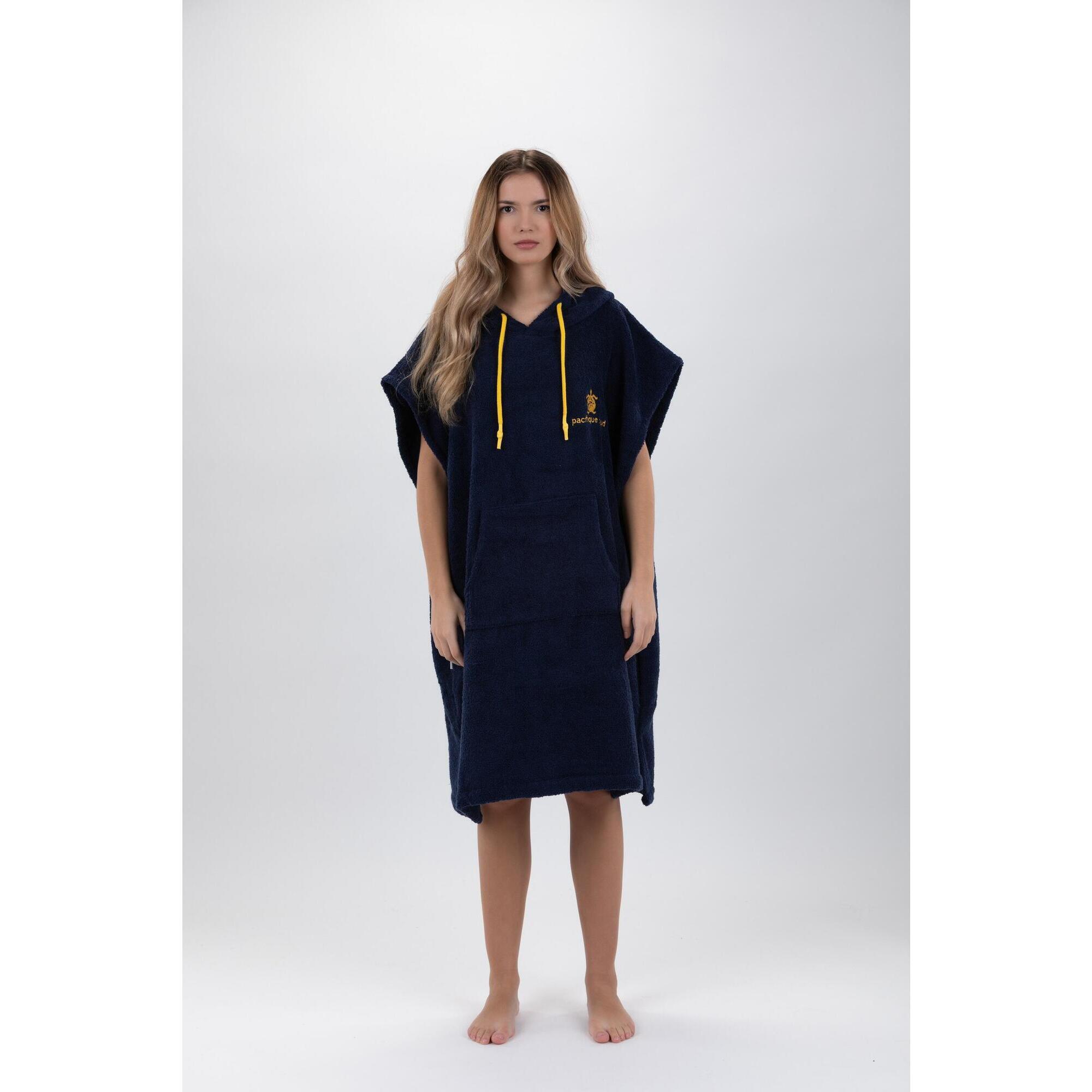 Pacifique Sud | Poncho Surf | Azul&Amarelo | Sem Mangas | Tamanho Médio
