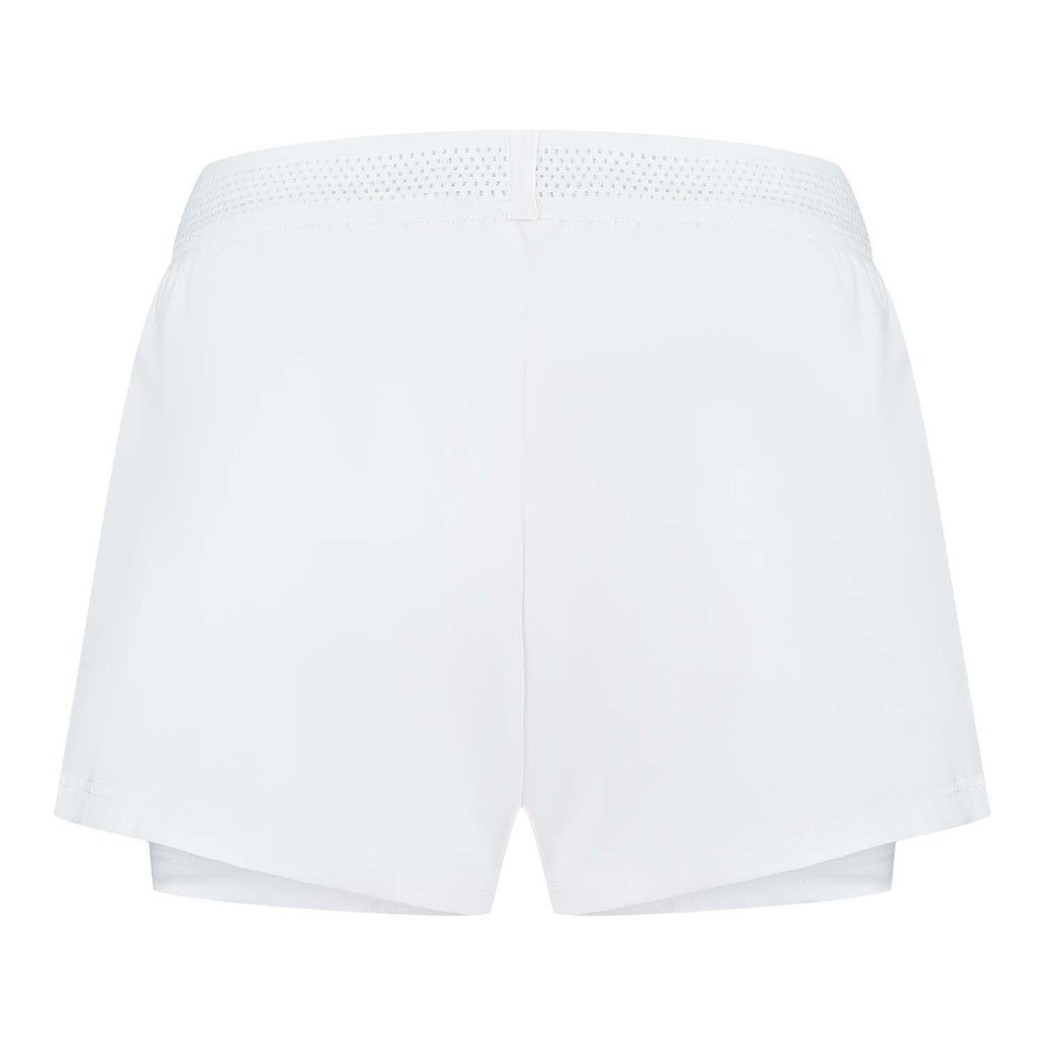 Pantalón corto de tenis y pádel mujer HYPERCOURT 8 K-Swiss blanco 2/2