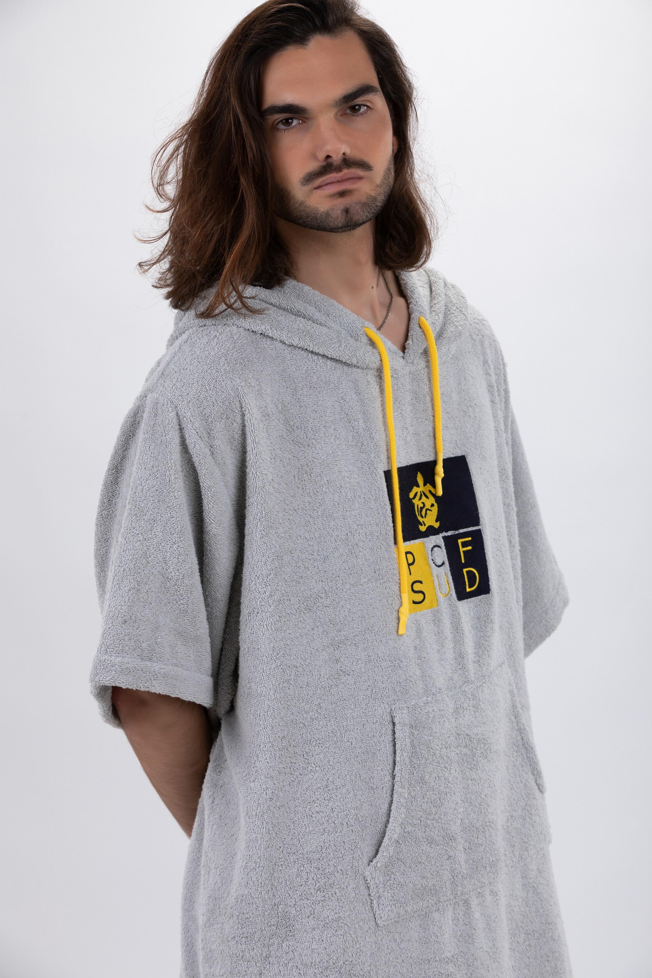 Poncho Surf | Licht Grijs | Met Mouwen | Een Maat 5/7