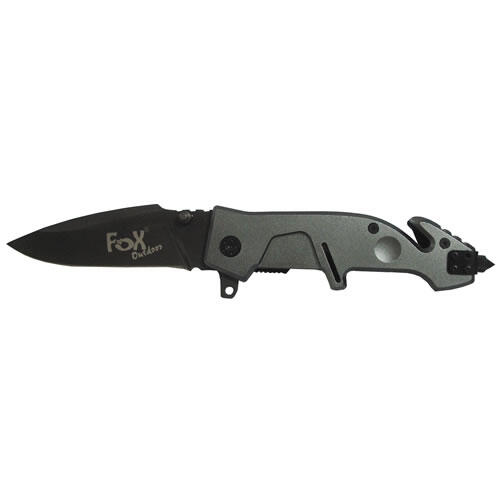 Nóż składany ratowniczy MFH Fox Outdoor z klipsem