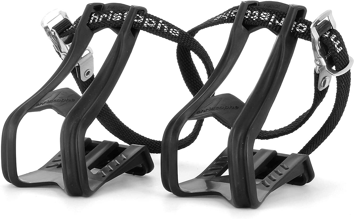 ZEFAL Kit Cale-Pieds Clips 43 + Lot de 2 Courroies Christophe Toe-Straps 515xl 2/4