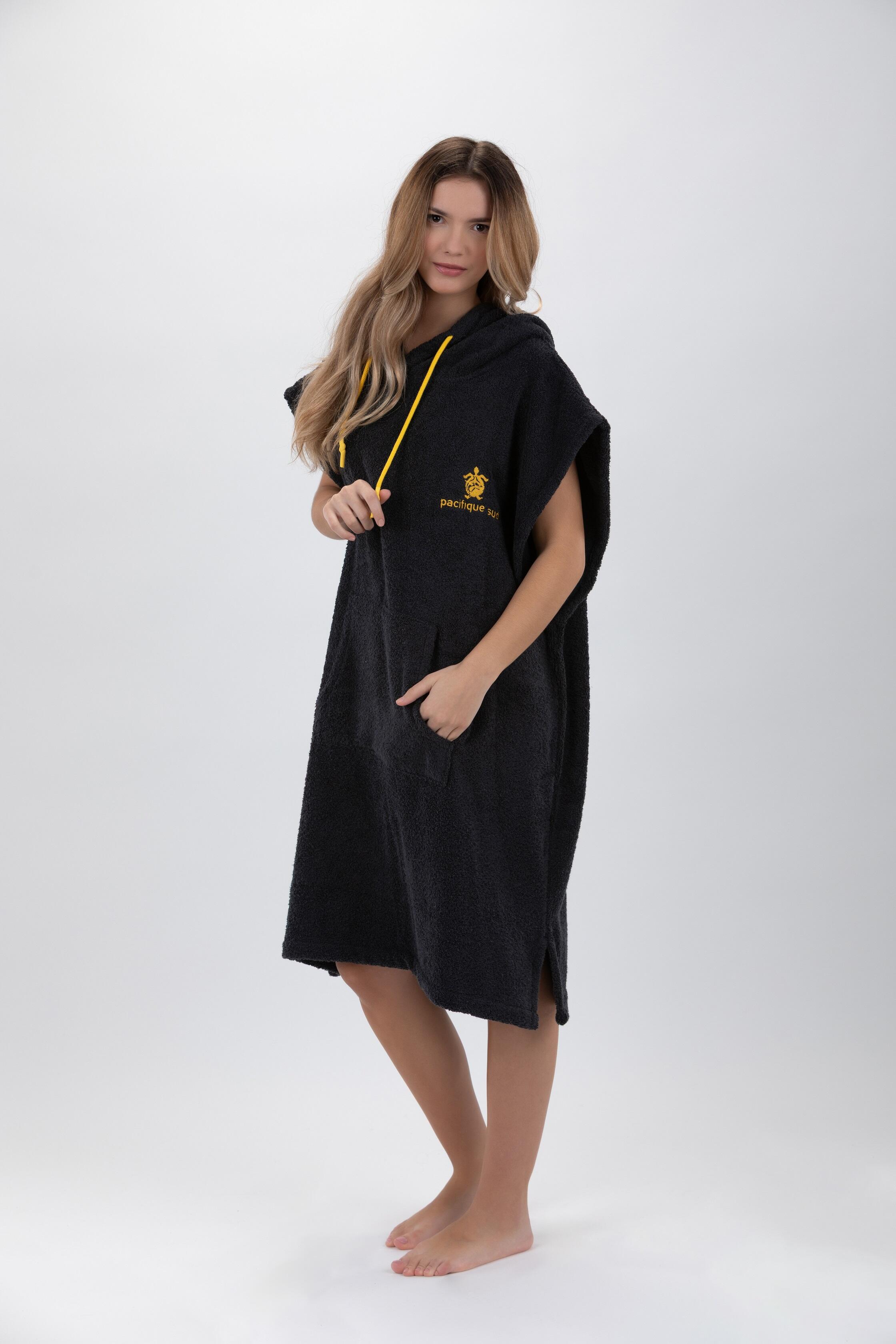Poncho Surf | Gris| 100% Coton  | Sans Manches | Taille Moyenne 5/7
