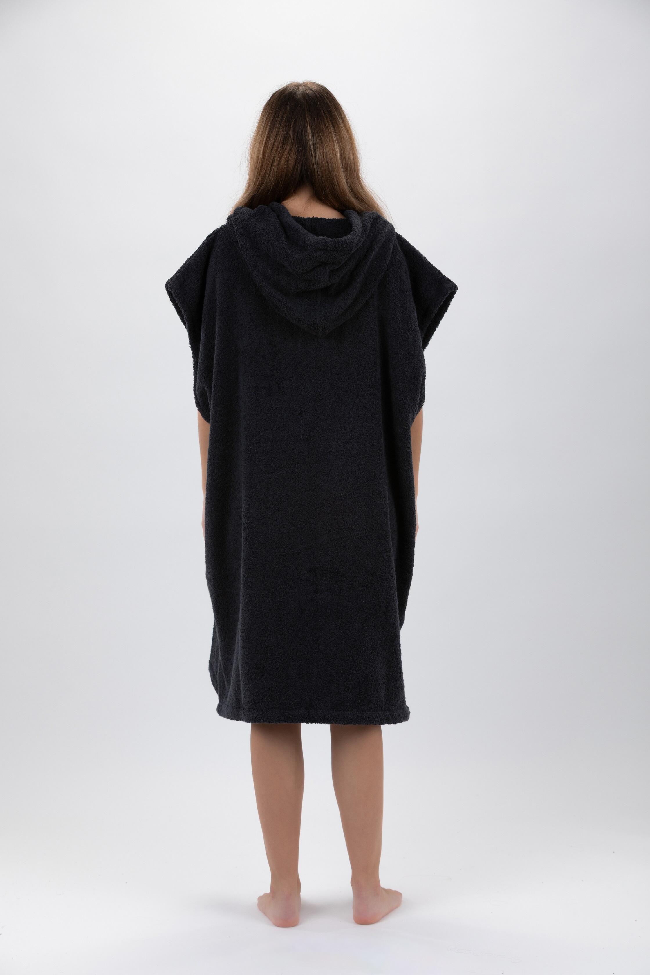 Poncho Surf | Gris| 100% Coton  | Sans Manches | Taille Moyenne 3/7