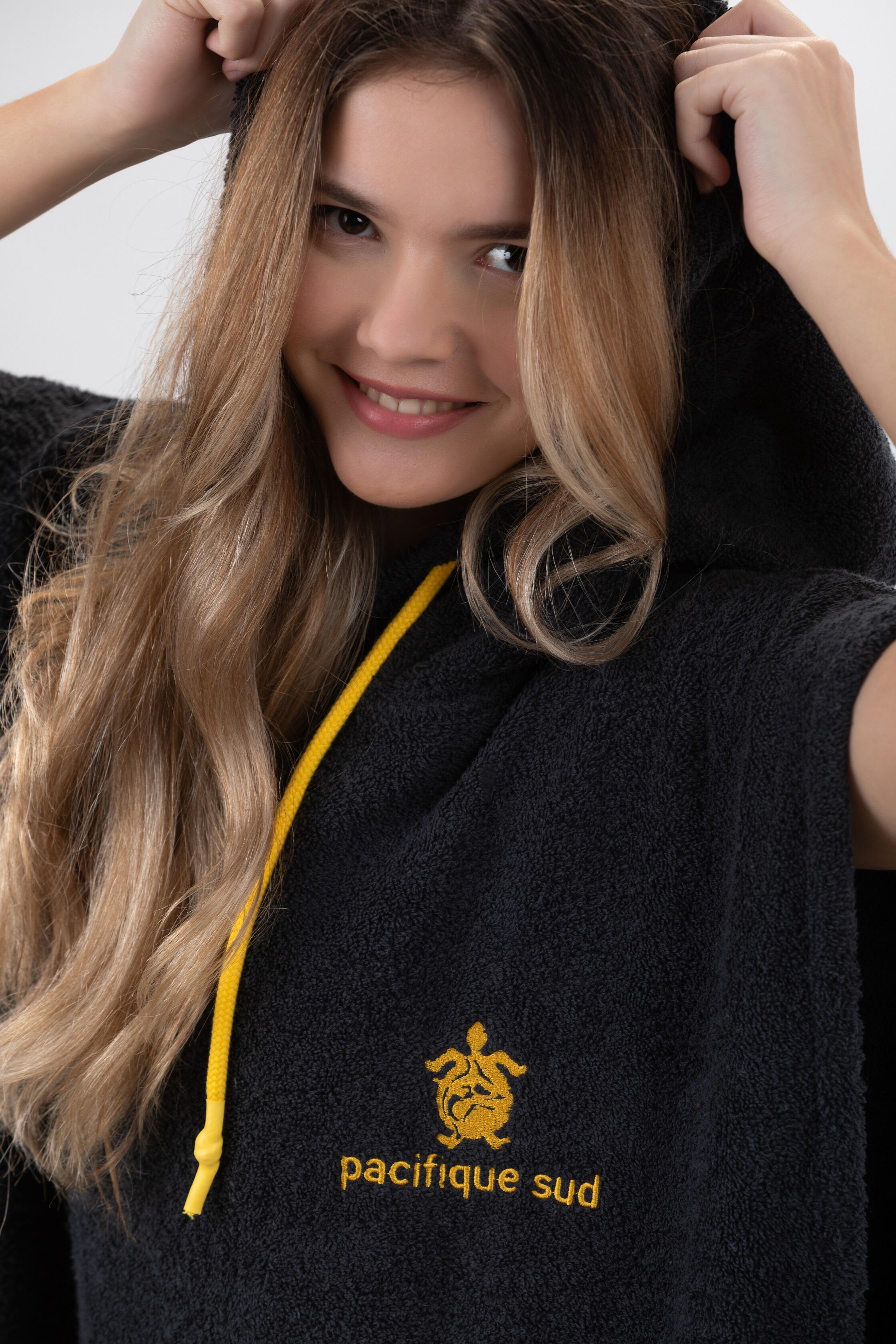 Poncho Surf | Gris| 100% Coton  | Sans Manches | Taille Moyenne 7/7