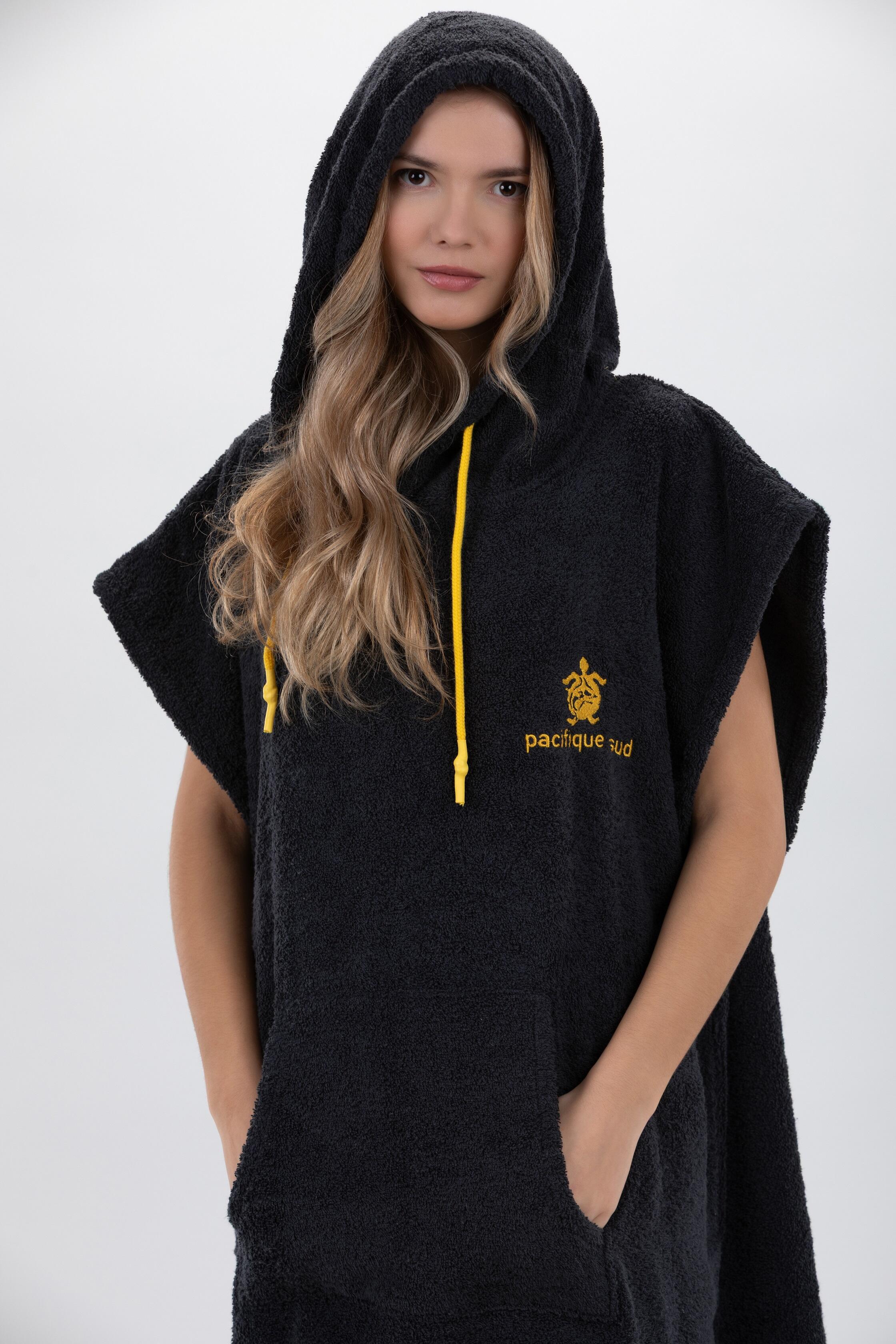 Poncho Surf | Gris| 100% Coton  | Sans Manches | Taille Moyenne 6/7
