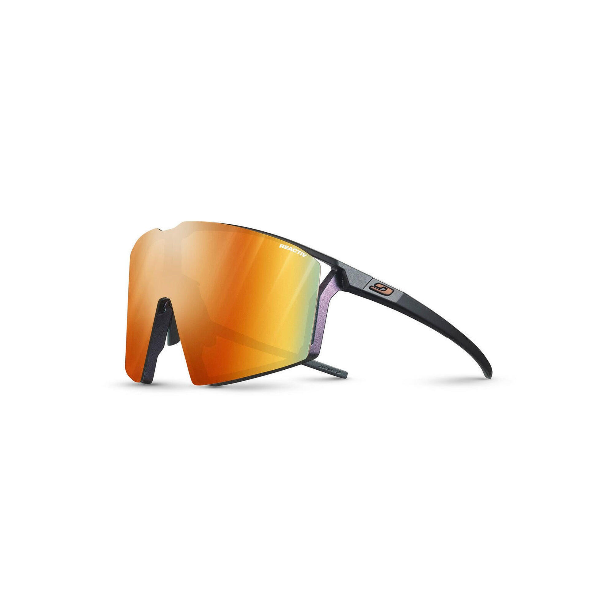 Okulary rowerowe Julbo Edge czarny fotochrom Reactiv Light Amplifier kat.1-3