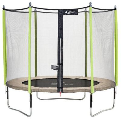 Jumpi Taupe/Grün 300 Trampolin