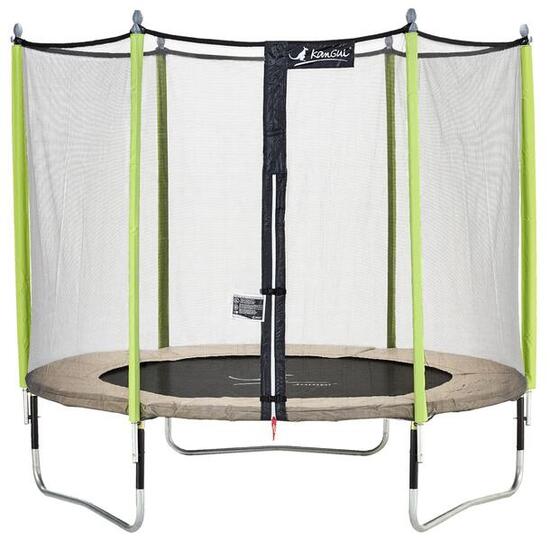 Jumpi Taupe/Grün 300 Trampolin