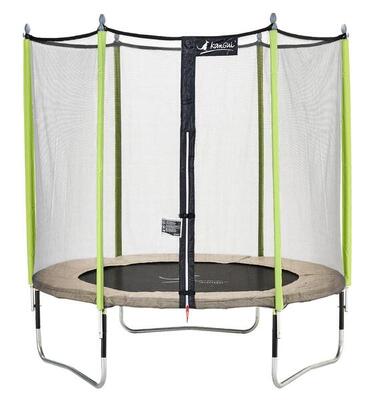 Jumpi Taupe/Grün 250 Trampolin