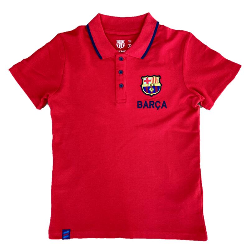 FC BARCELONA Dětské tričko Barcelona s límečkem