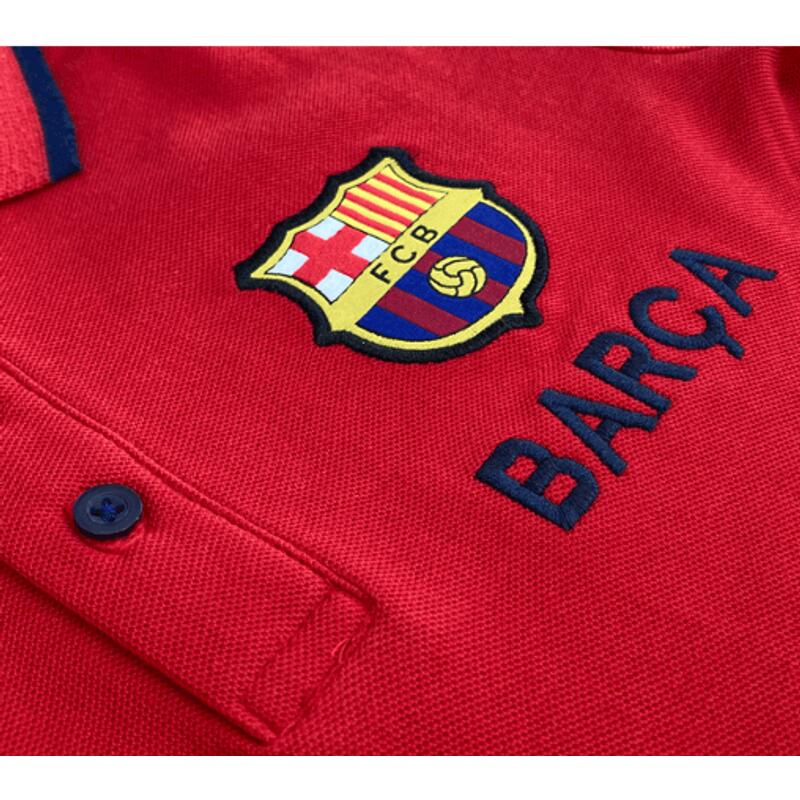 Elegancka dziecięca koszula Barcelona z kołnierzykiem - czerwona, 14 lat