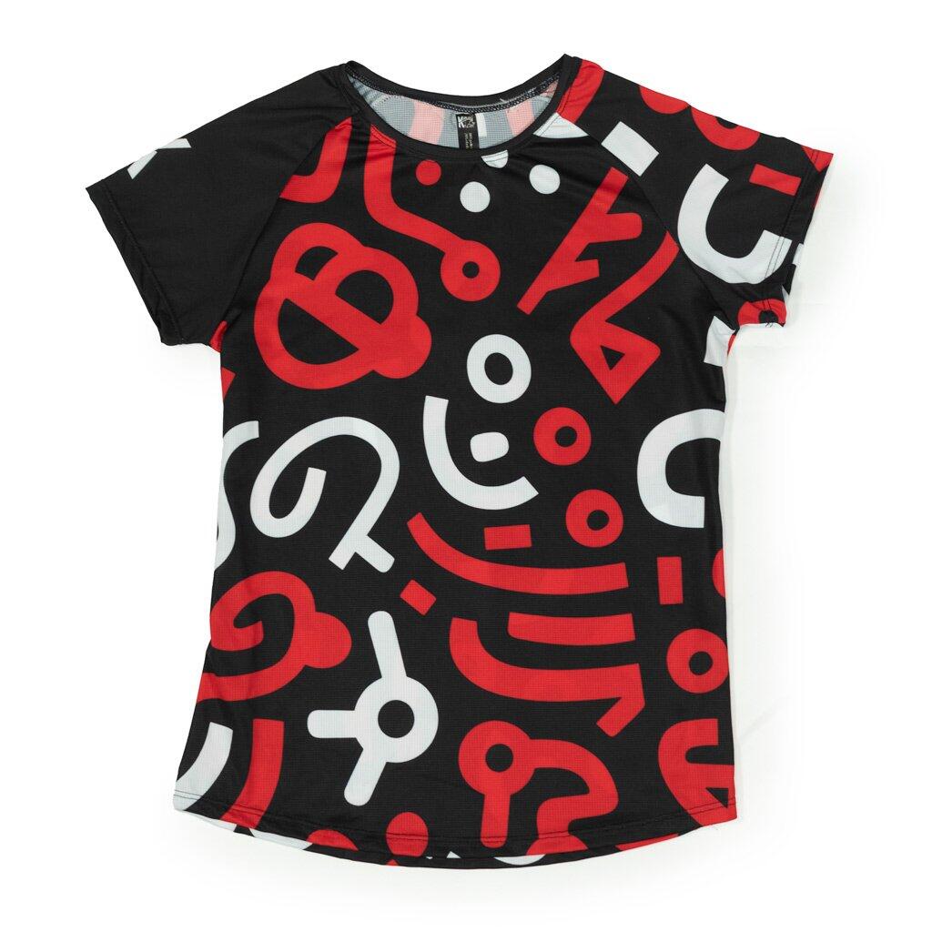 KAMUABU T -Shirt DYSTOPIAN 1 de corrida ADULTO - elástica Tamanhos Mulher