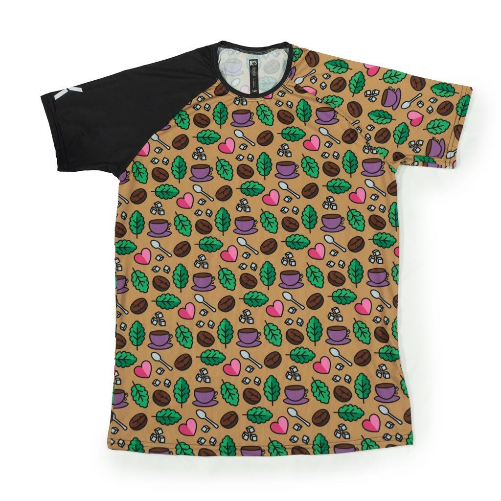 KAMUABU Camiseta Running Kamuabu Coffe Time Elástica Tallaje Hombre