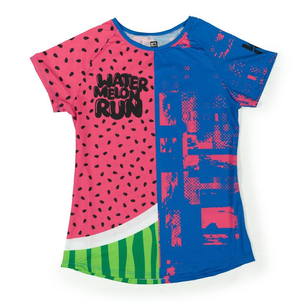T-shirt watermelon de corrida adulto - elástica tamanhos mulher