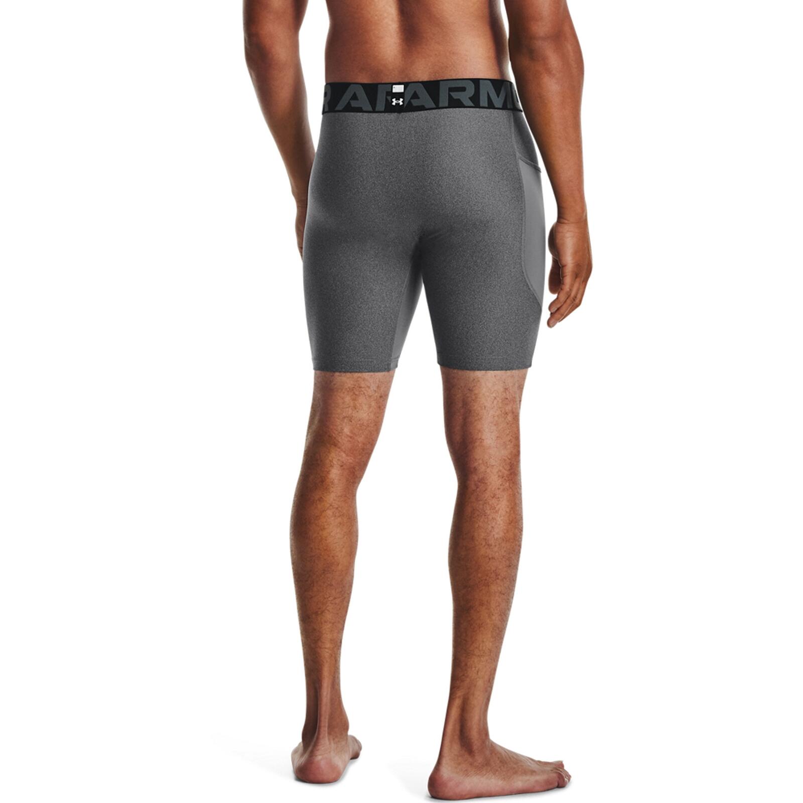Curto Homem Under Armour Short Compression Heatgear Cinzento 3/6