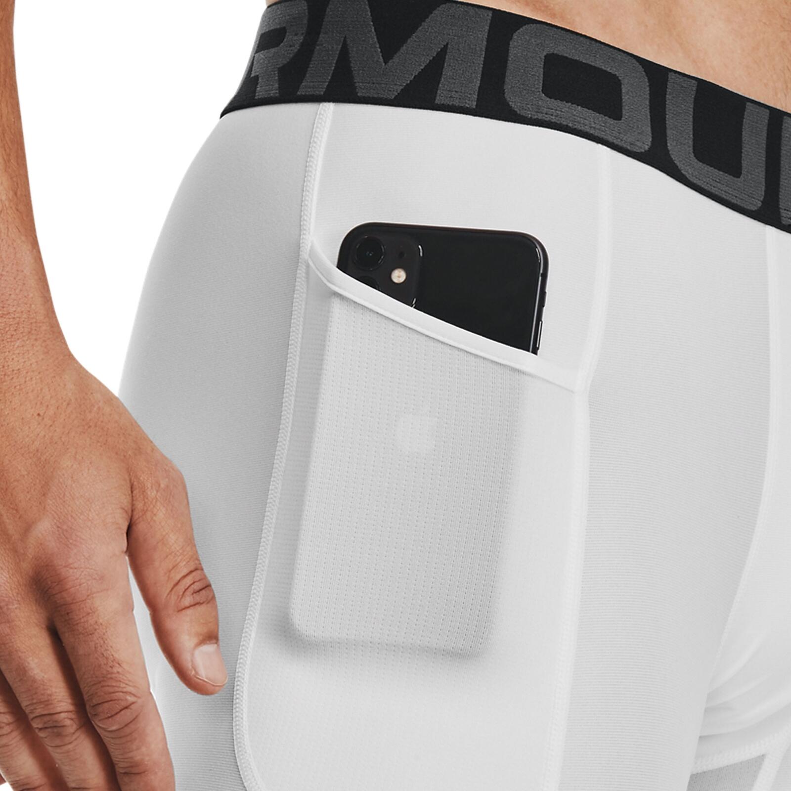 Short de compression Under Armour Heatgear Blanc 4/6