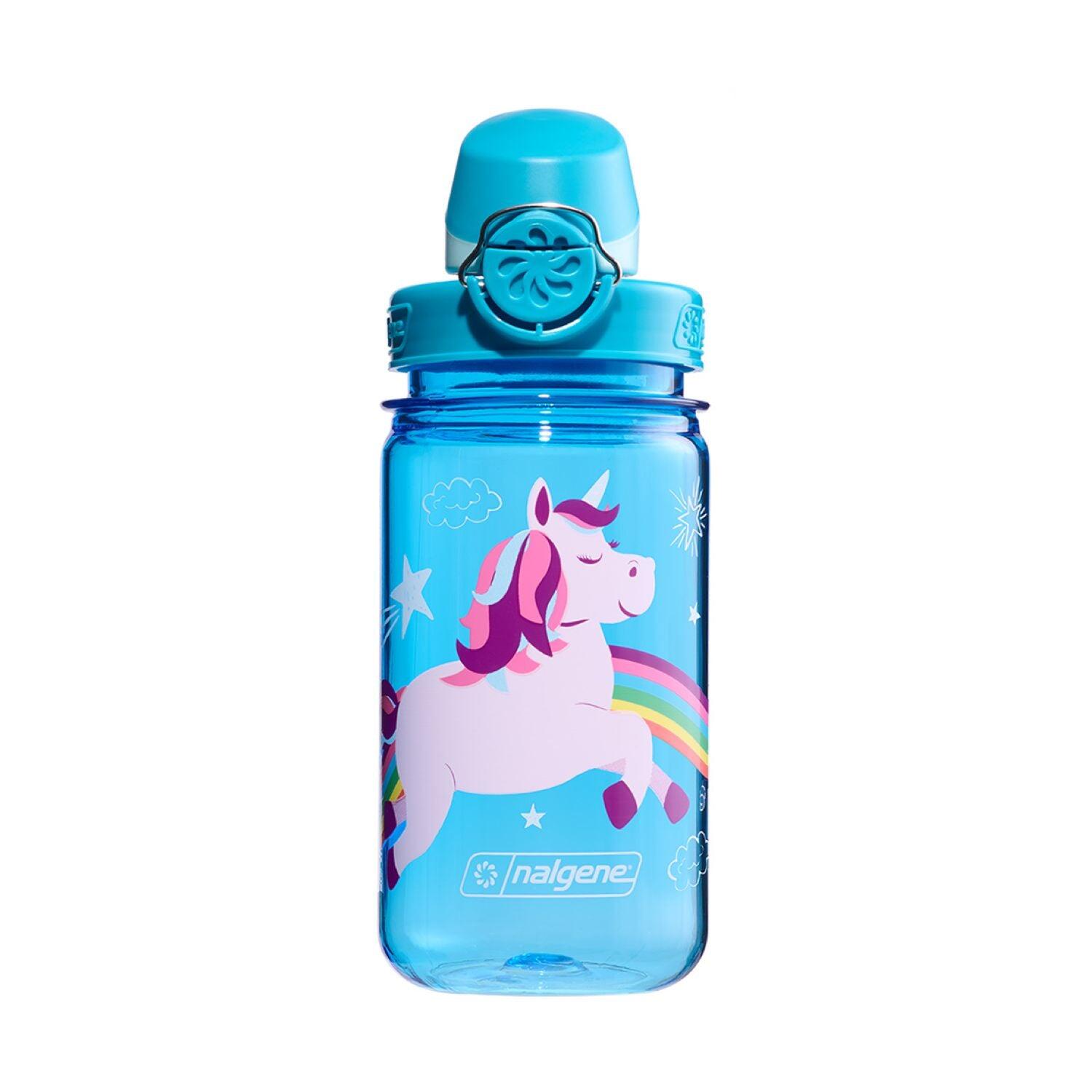 Nalgene 12oz On-The-Fly (OTF) Kids Sustain Water Bottle Blue Unicorn