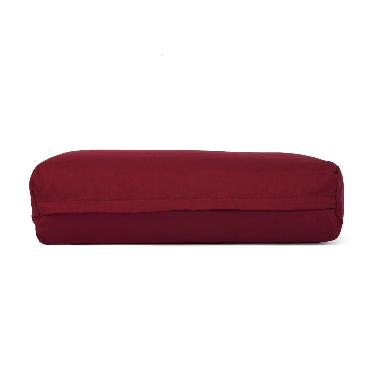 Salamba (rechteckig) Yoga-Bolster ECO, Dinkelhülsen  Bordeaux 2/6