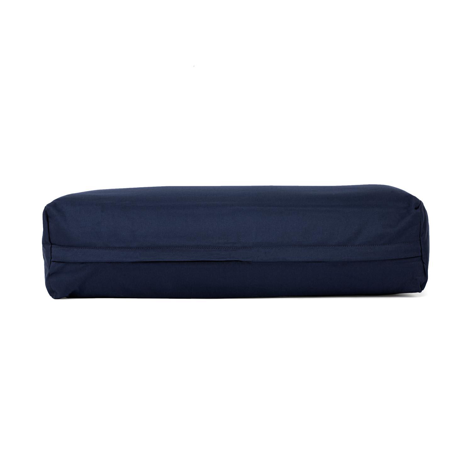 Salamba (rechteckig) Yoga-Bolster ECO, Dinkelhülsen  Dunkelblau 2/6