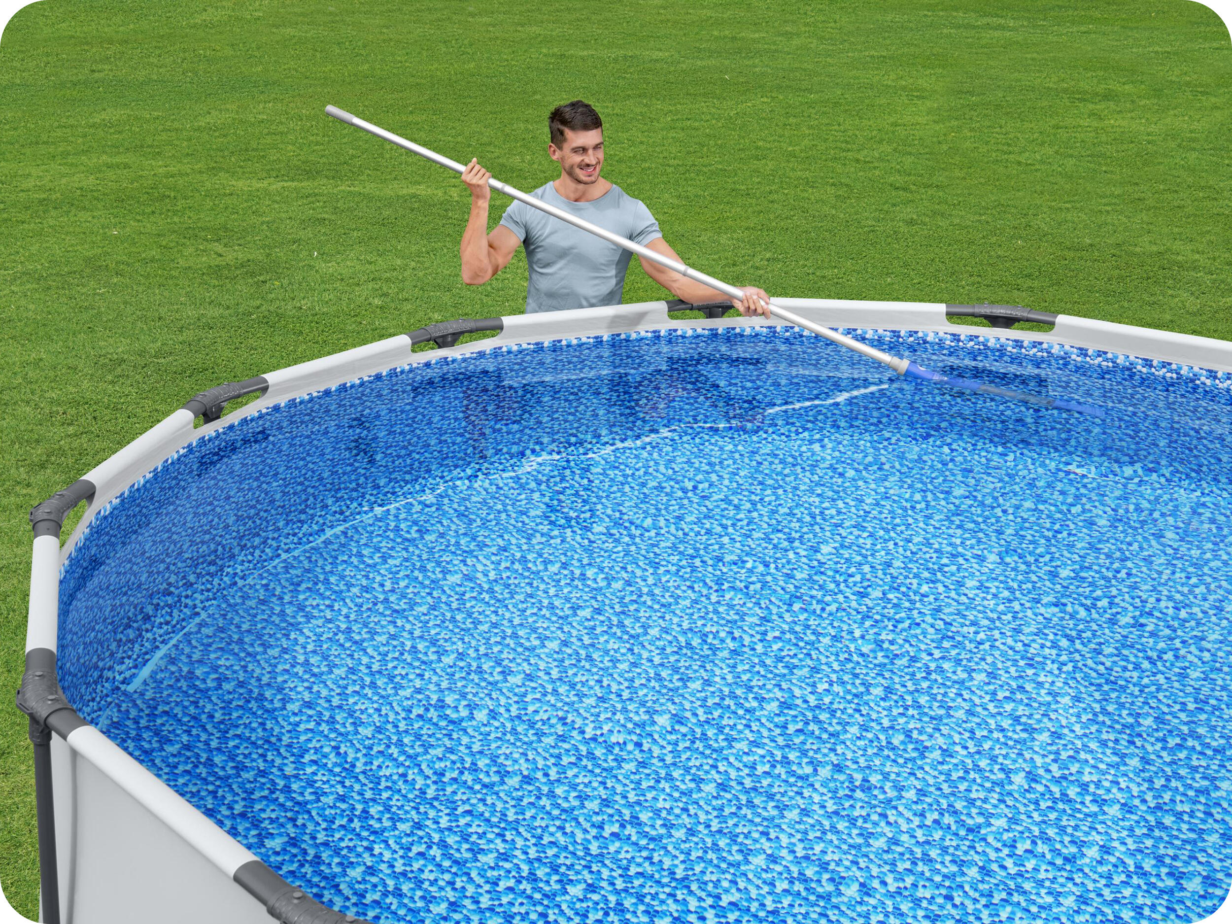 Conjunto de Manutenção de Piscina Natação Kit Eficiente 5/7