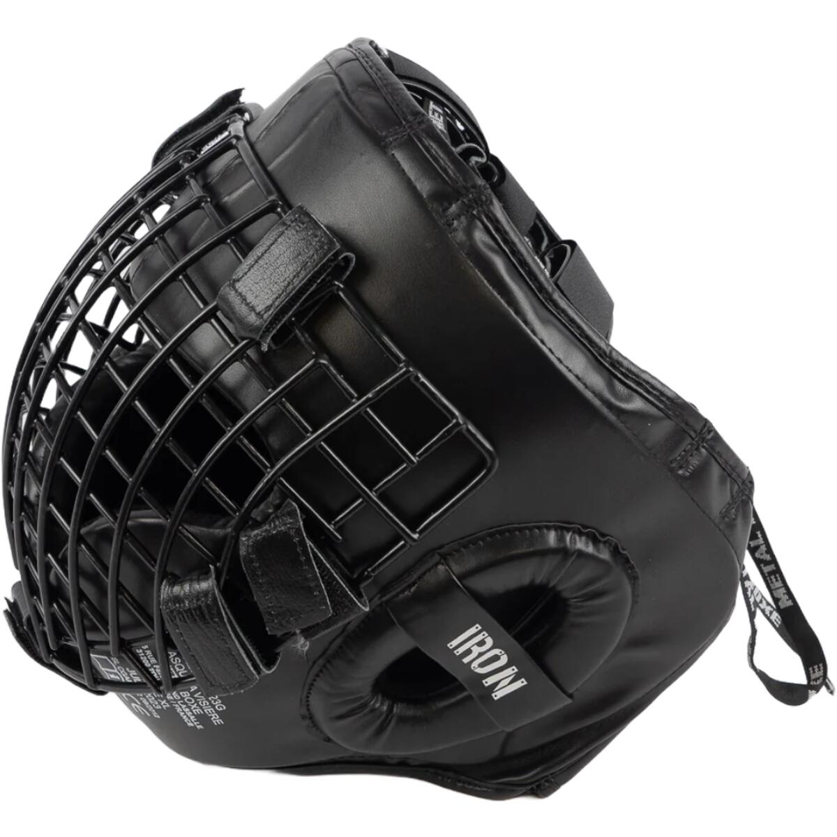 Casco integral con rejilla de metal 2/7